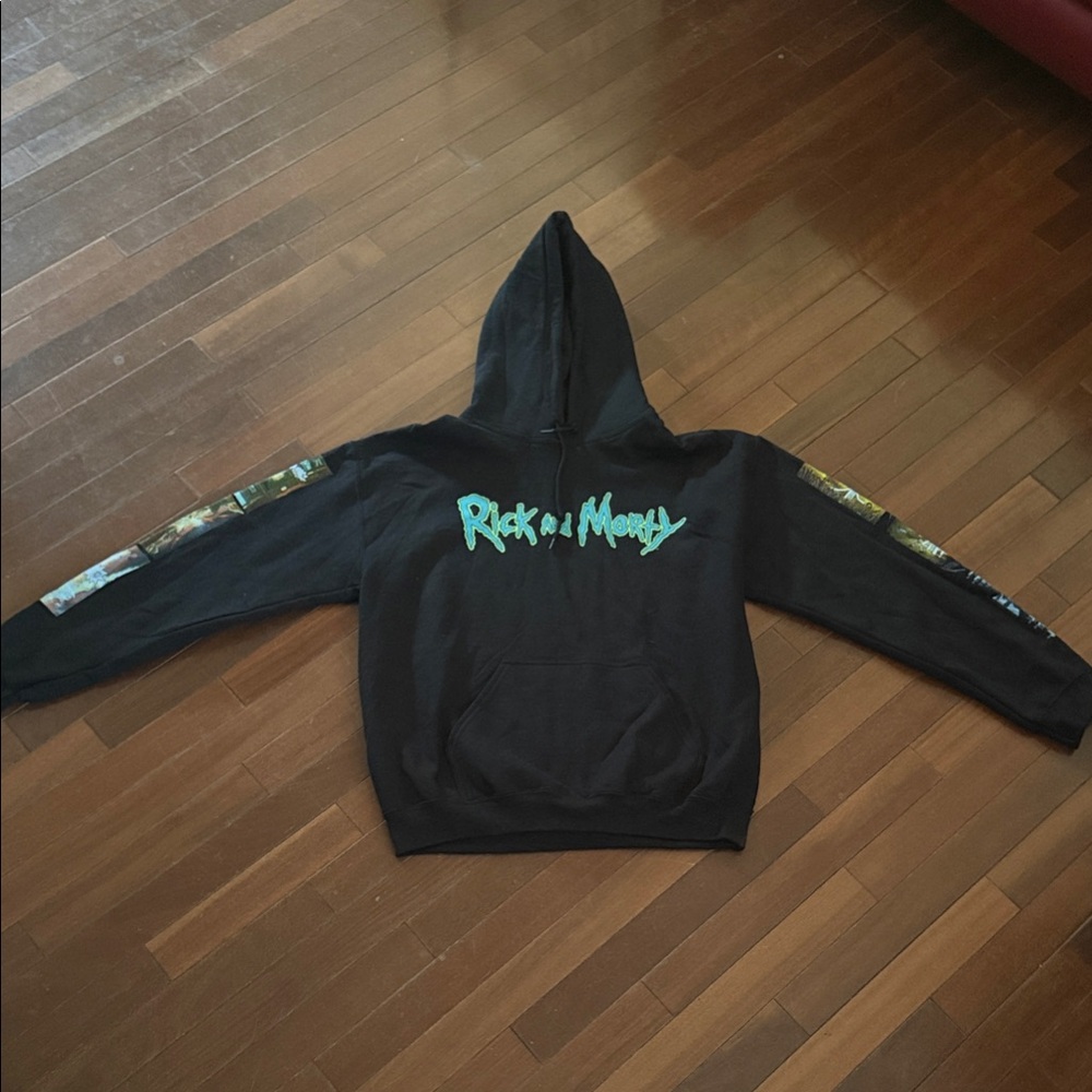Rick and Morty Black Pullover Hoodie